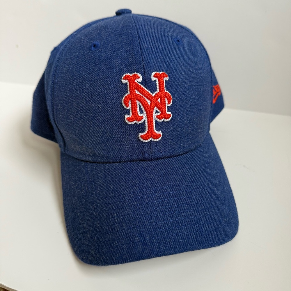 New York Mets New Era 9Forty Blue Adjustable Baseball Hat Preowned EUC